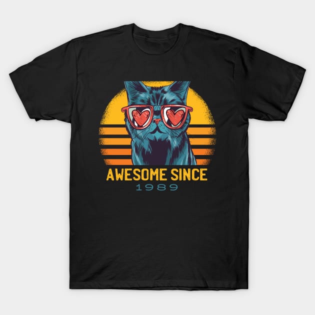 Awesome Since 1989 T-Shirt by WPKs Design & Co